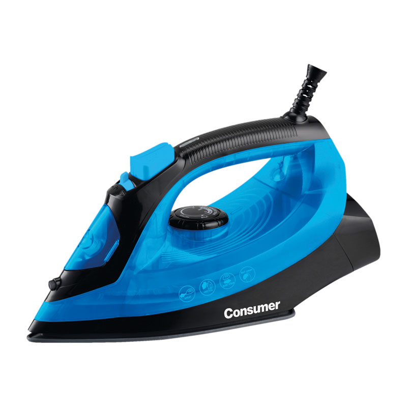 Plancha a vapor azul