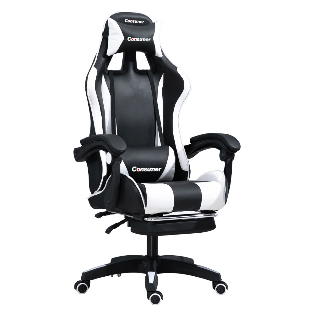 Silla Gamer Pro Negro y Blanco