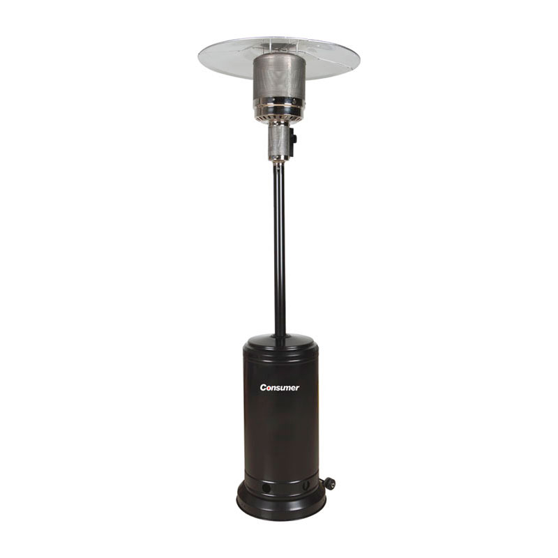 Calefactor para Patio a Gas, negro