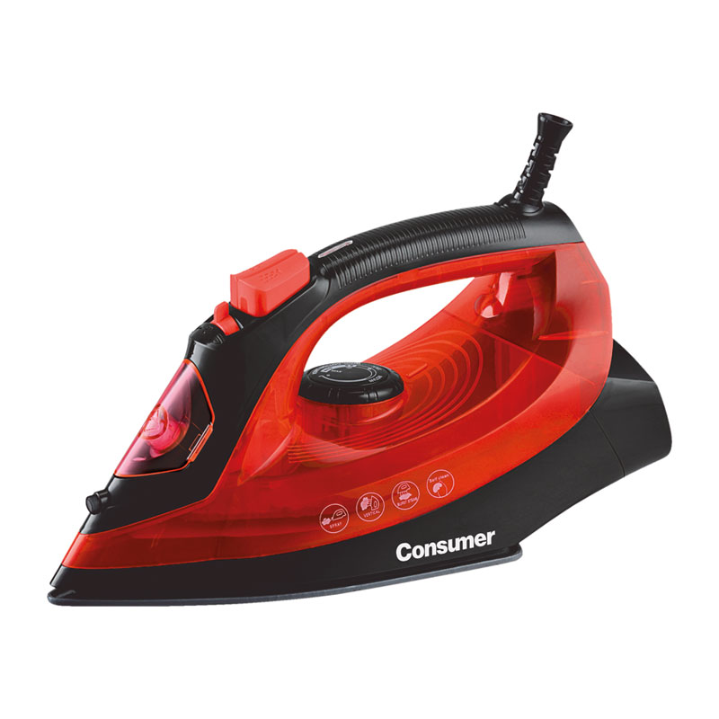 Plancha a vapor rojo