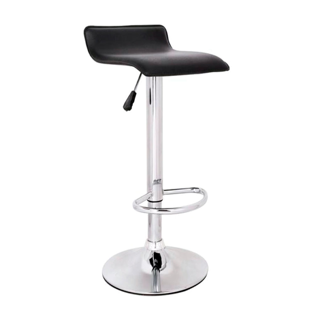 Silla alta y fina de bar, negra 6033