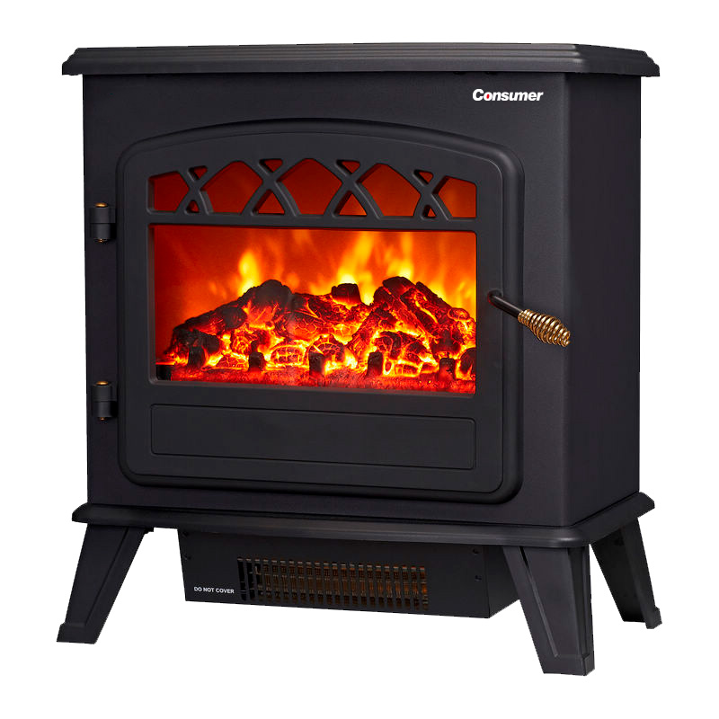 Estufa eléctrica simil salamandra grande